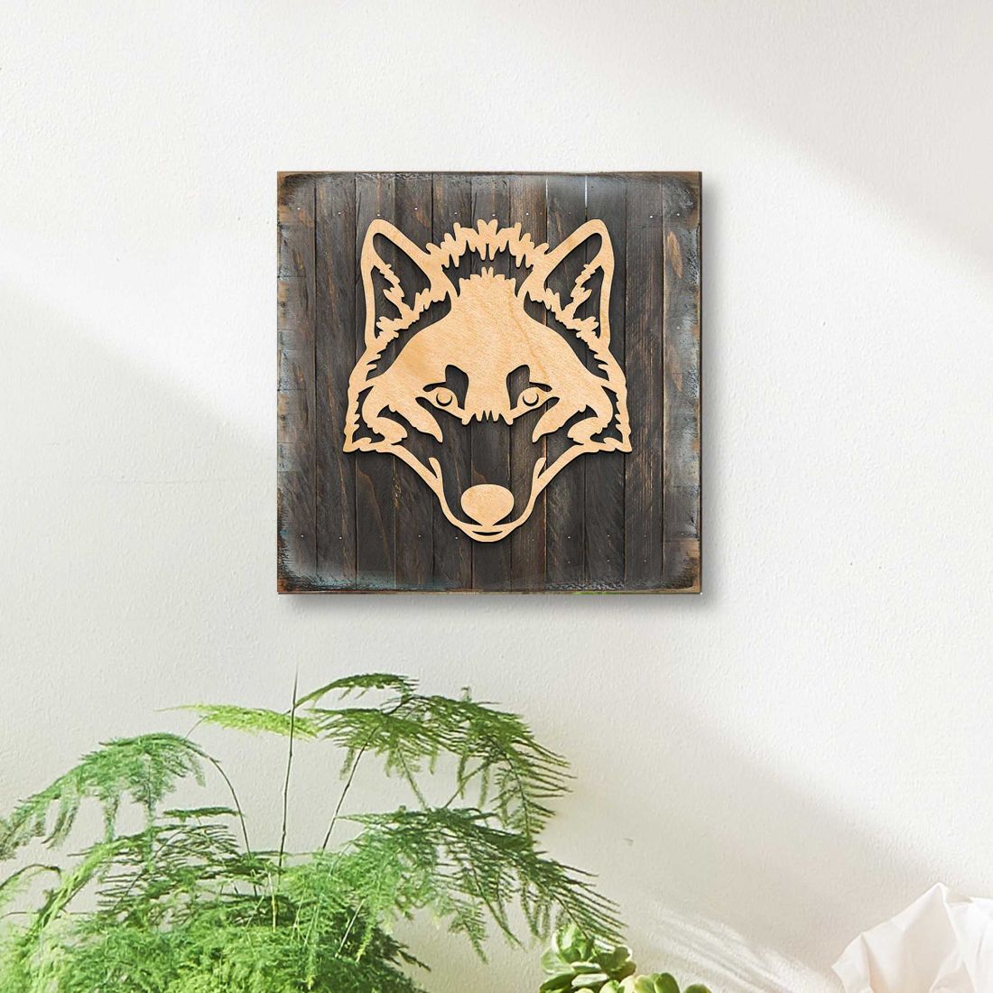 Celtic Wolf Art Wooden Wall Art by Celtic Art - Celtic Decor - 953165B