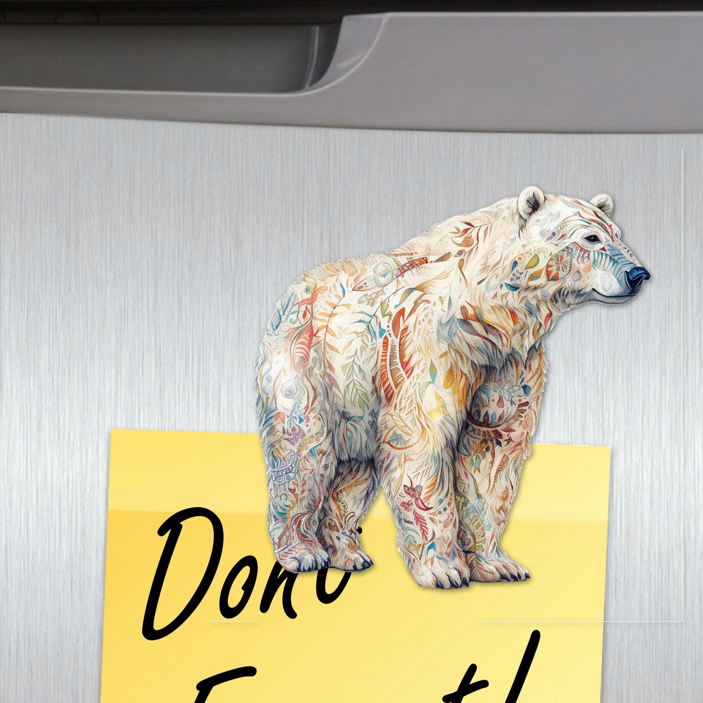 Bear Parade Decorative Wooden Magnets Set of 6 by G. Debrekht - Wildlife Decor - 8090106G-S6