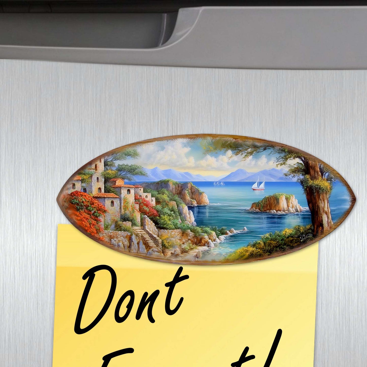 Coastal Charmers Surfboards Decorative Wooden Magnets Set of 6 by G. Debrekht - Coastal Decor - 8090070G-S6