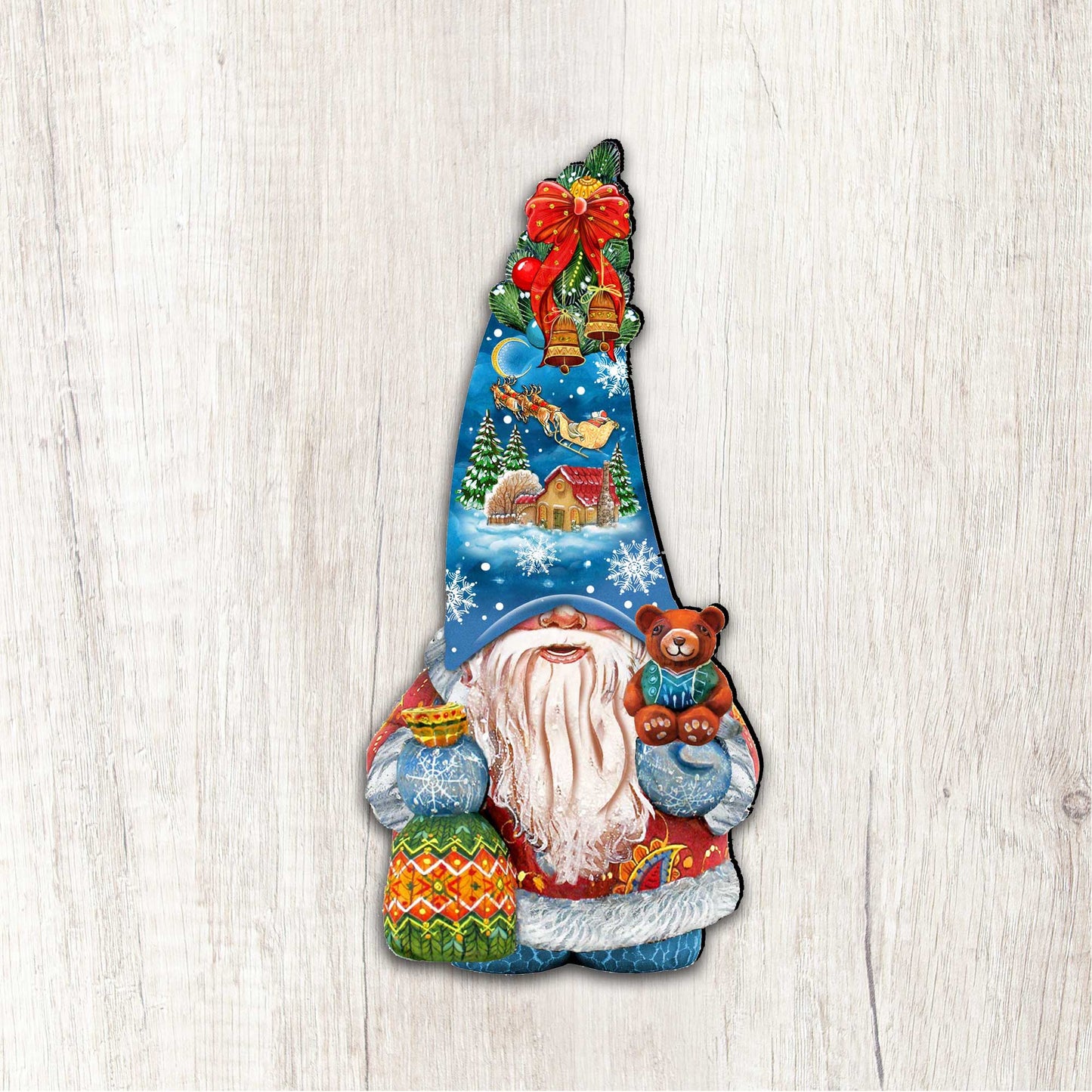 Christmas Gnome Holiday Door Decor by G. DeBrekht - Christmas Decor - 8611012H
