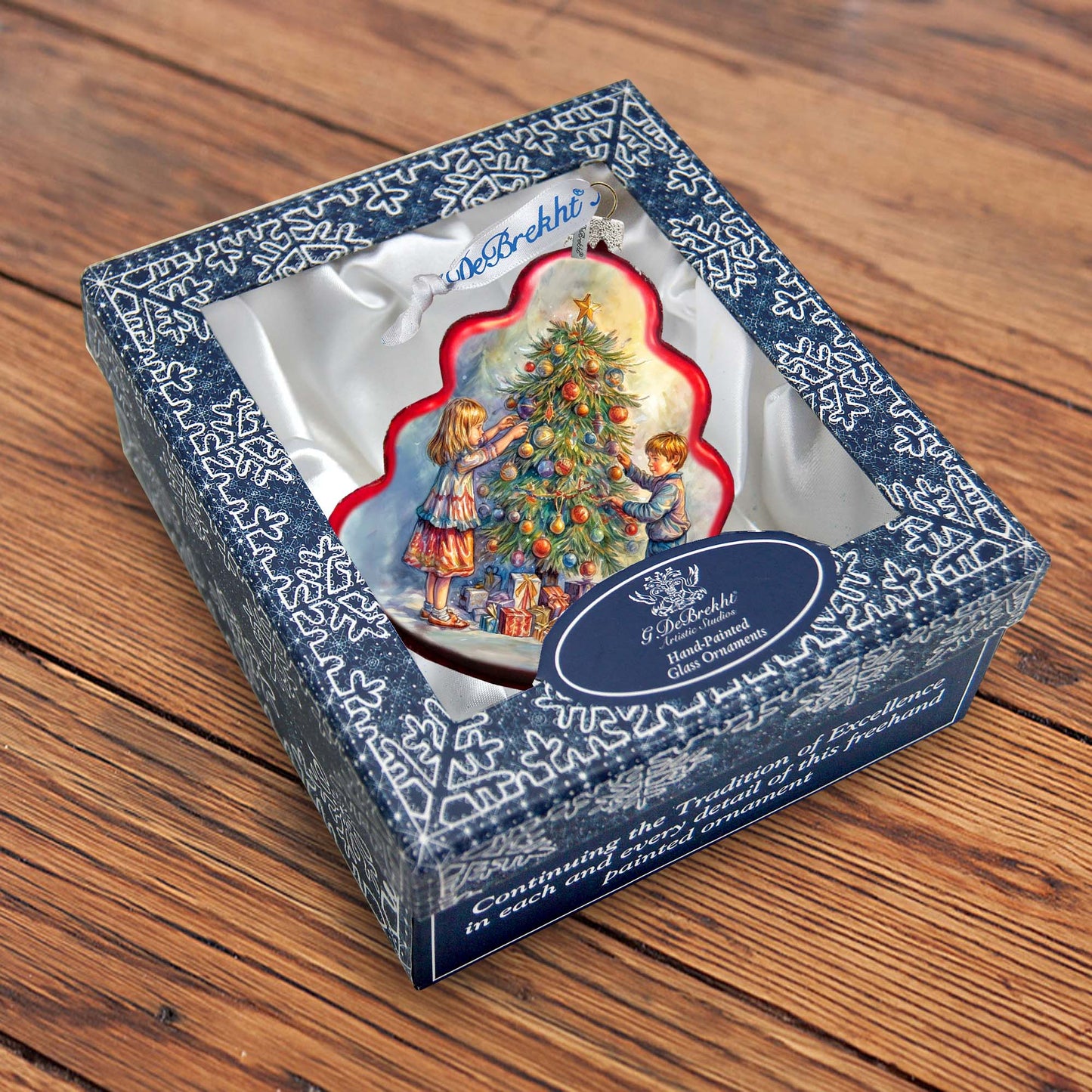 Love Among the Branches Tree Glass Ornament by G. Debrekht - Christmas Decor - 762-032