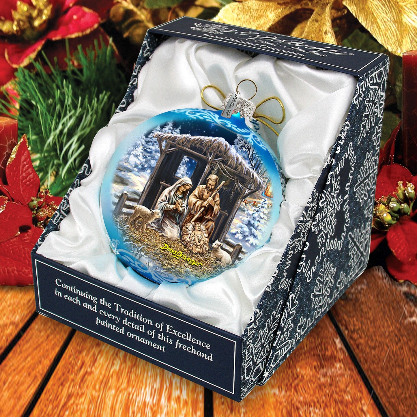 The Prince of Piece Glass Ornament Limited Edition by D. Gelsinger - Nativity Holiday Decor - 73913-DG