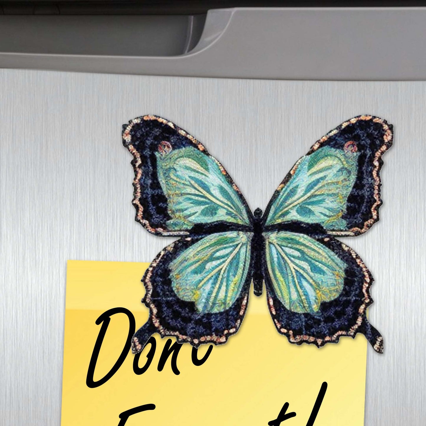 Summer Butterfly Decorative Wooden Magnets Set of 6 by G. Debrekht - Wildlife Decor - 8090012-2G-S6