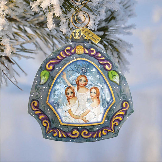 Nutcracker's Fairies Sculpted Hand-Painted Christmas Ornament by G. DeBrekht - Christmas Décor - 6102831