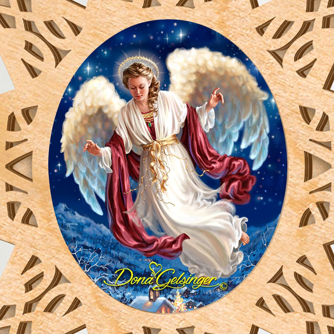 Angel Of Peace Tree Topper by D. Gelsinger - Christmas Decor - 89484-DG