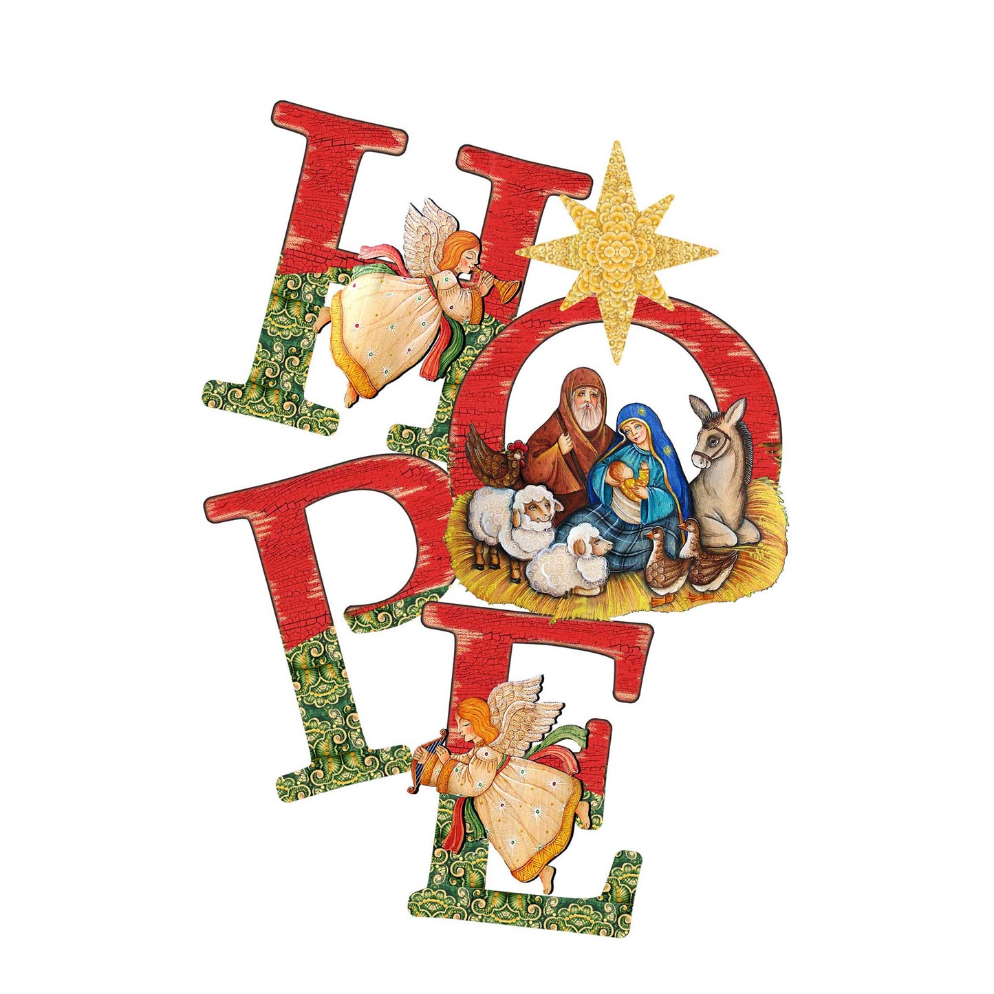 Hope Nativity Christmas Nativity Door Decor by G. DeBrekht - Nativity Holiday Decor - 8121461H
