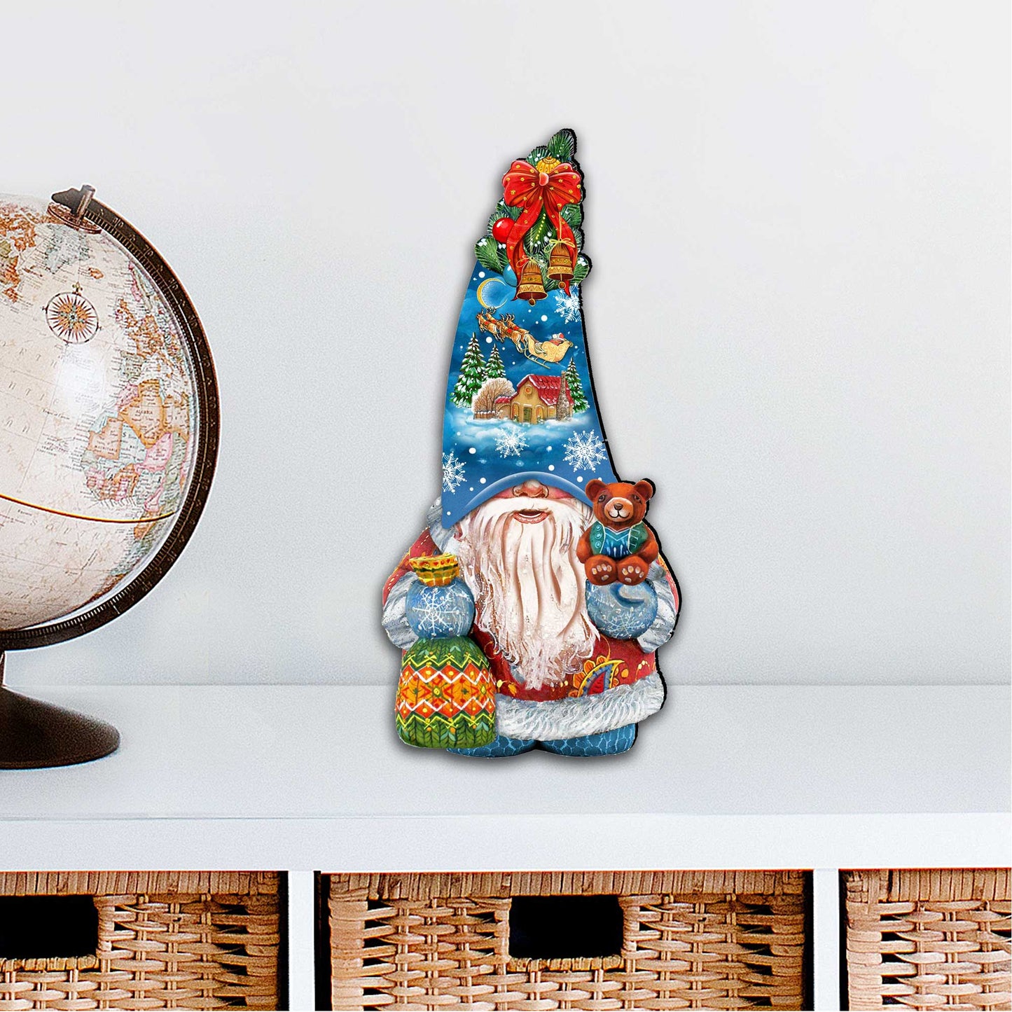 Christmas Gnome Holiday Door Decor by G. DeBrekht - Christmas Decor - 8611012H