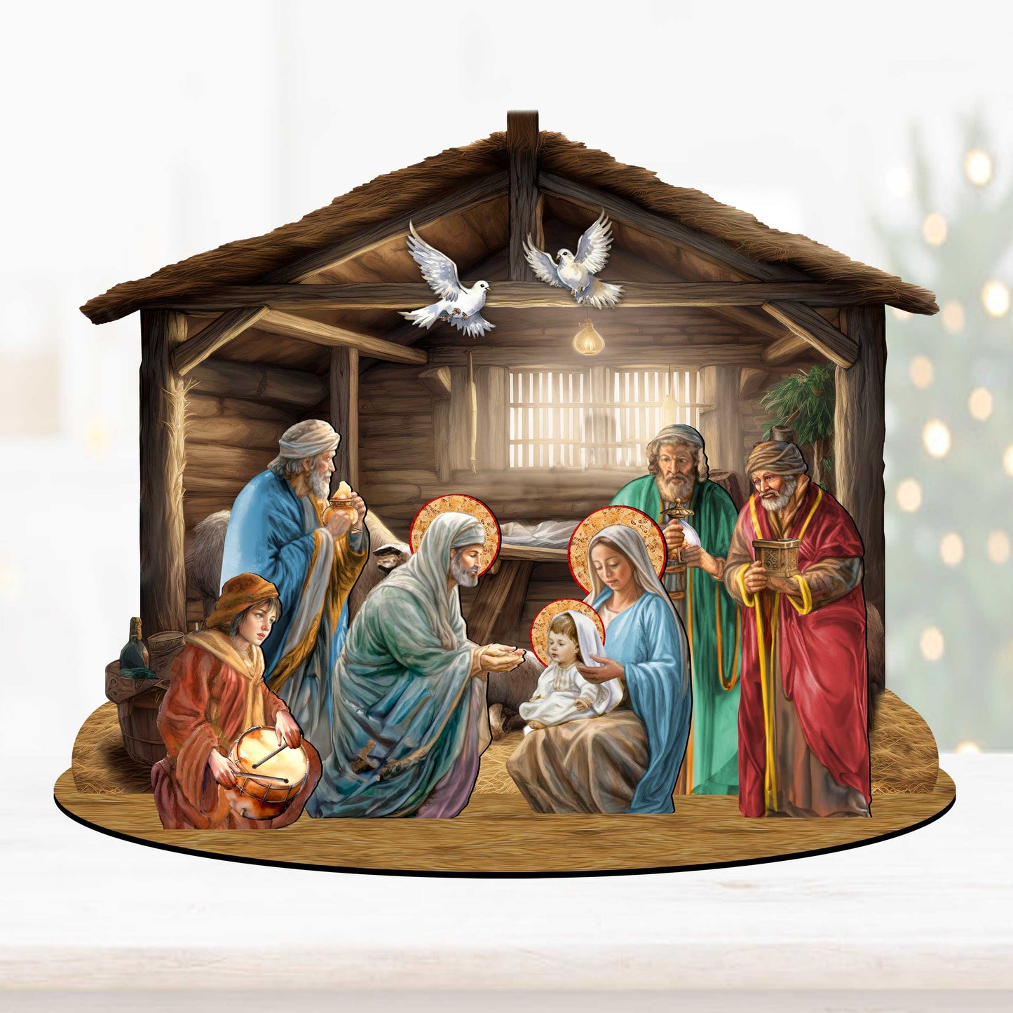 Nativity Scene Decorative Village Set by G. Debrekht Nativity Holiday Decor - 852763