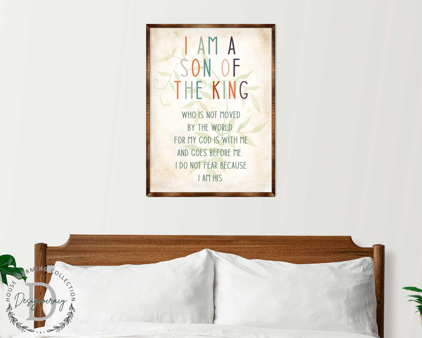 I Am a Son of the King - Wooden Religious art - Nursery wall art - Baby shower Gift - Contemporary decor - Religious wall art - 310341