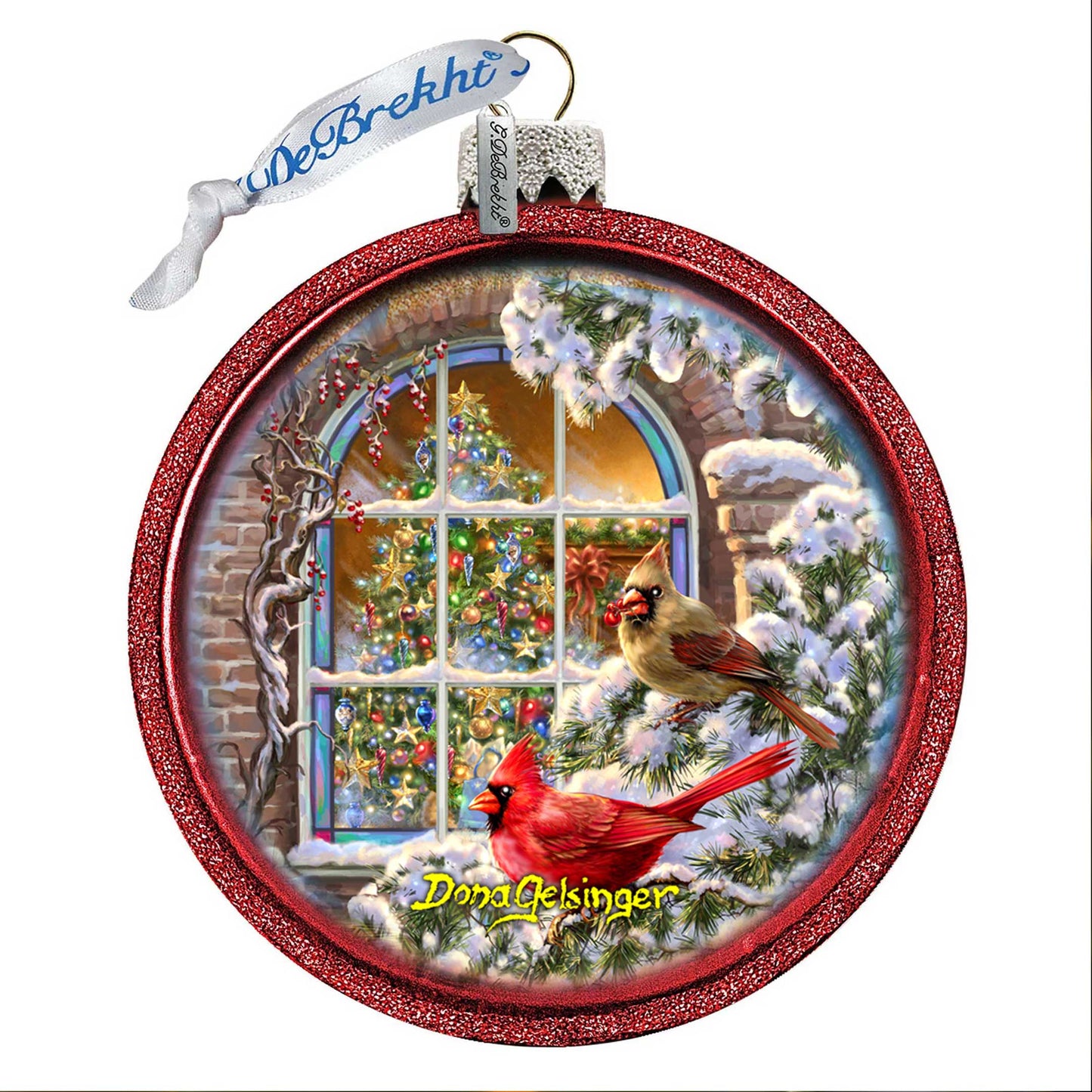 Christmas Window Glass Ornament by D. Gelsinger - Christmas Décor - 71110-2-1318