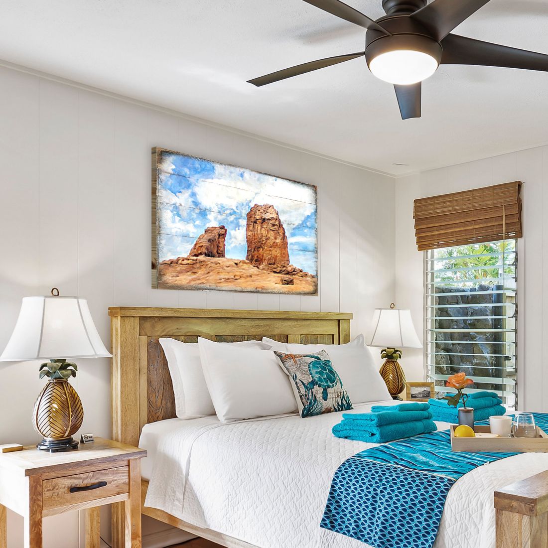 Hogge Canyons Landscape Wooden Wall Art by Nature Wonders - Nature Wildlife Decor  - 95276B