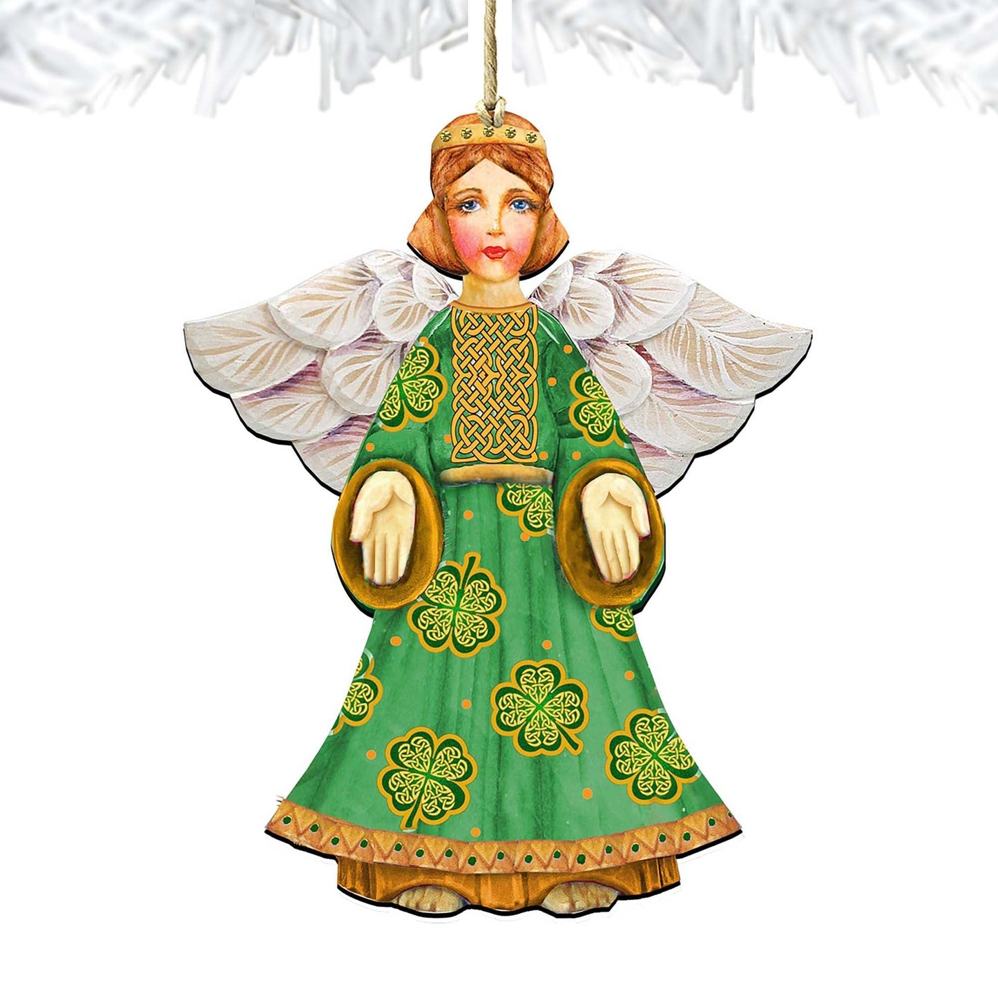 Celtic Angel Christmas Wooden Ornaments by G. DeBrekht - Celtic Decor - 8152723