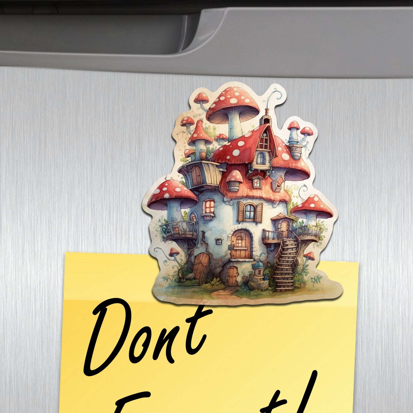 Tree House Decorative Wooden Magnets Set of 6 by G. Debrekht - Easter Spring Decor - 8090026G-S6