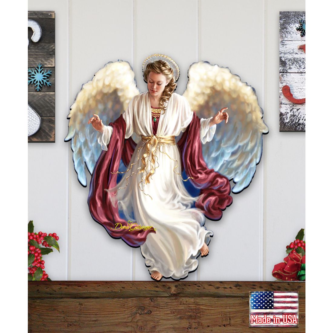 Peace on Earth Door Decor by Gelsinger - American Christmas Decor - 8461048H-1208