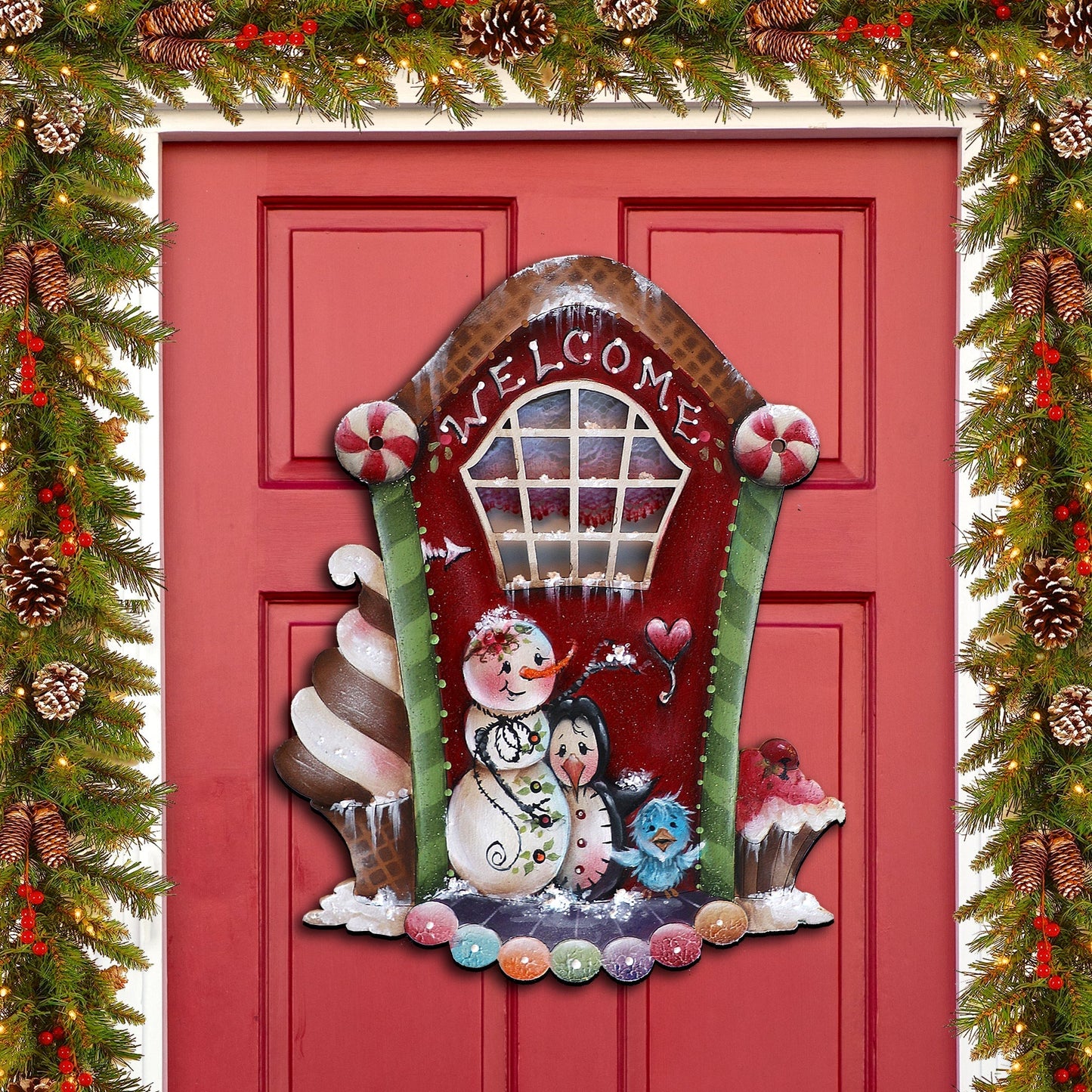 A Season of Sweet Christmas Holiday Door Decor by Jamie Mills-Price - Christmas Decor - 8611079H-MP