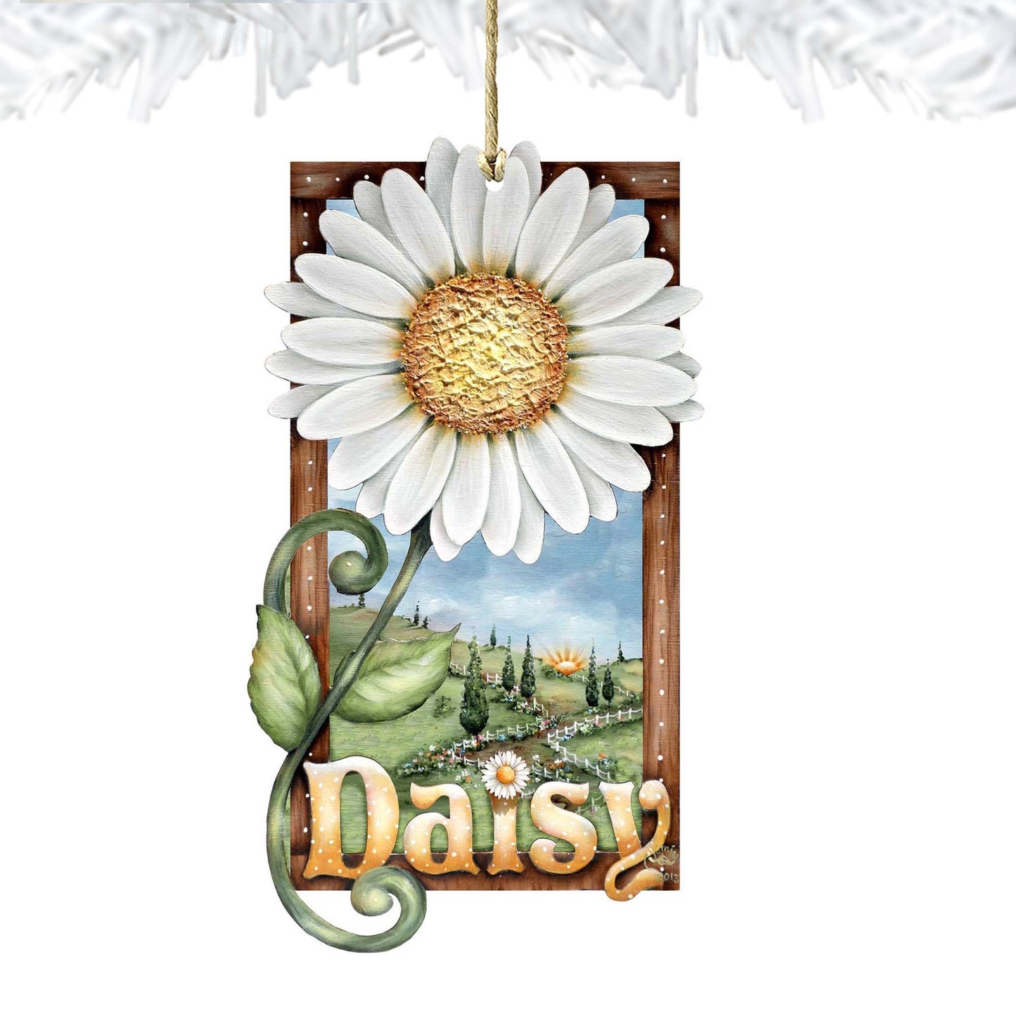 Fresh as A Daisy! Wooden Ornaments by Jamie Mills-Price - Christmas Decor - 8457704