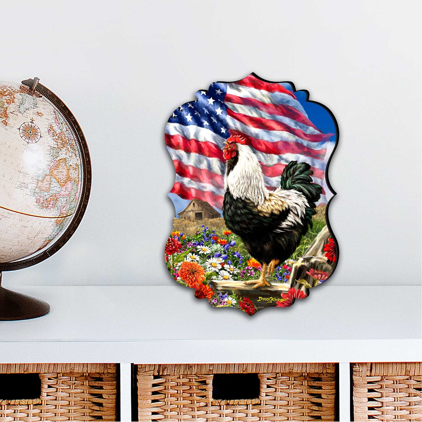 Morning in America Holiday Door Decor by D. Gelsinger - American Christmas Decor - 8467104H-DG