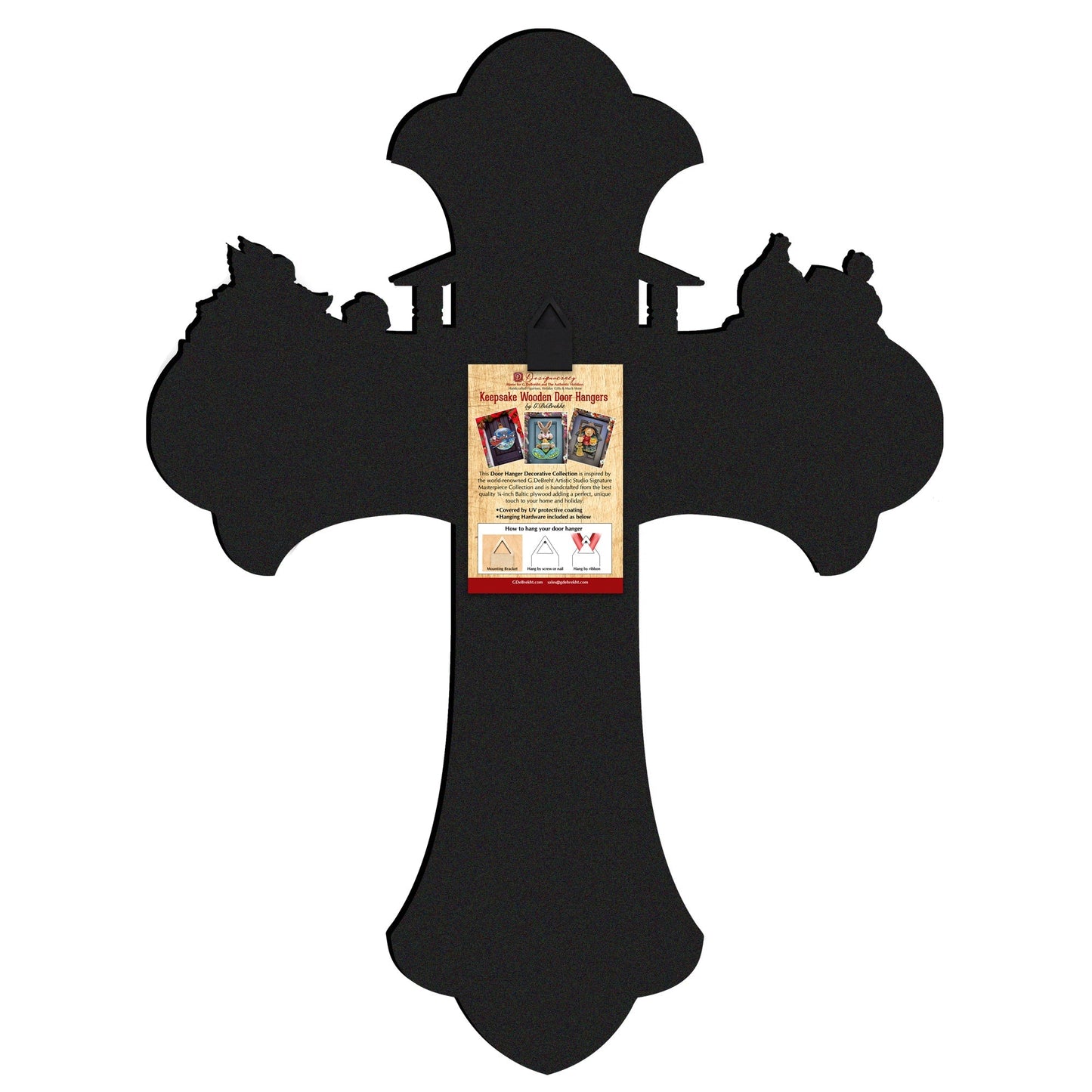 Blossom Cross Holiday Door Decor by G. Debrekht - Easter Spring Decor - 8688165H