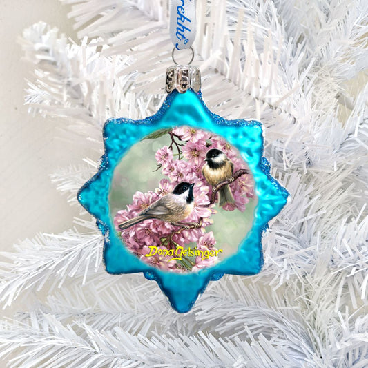 Spring Blossoms Mercury Glass Ornament by D. Gelsinger - Christmas Decor - 778104-DG