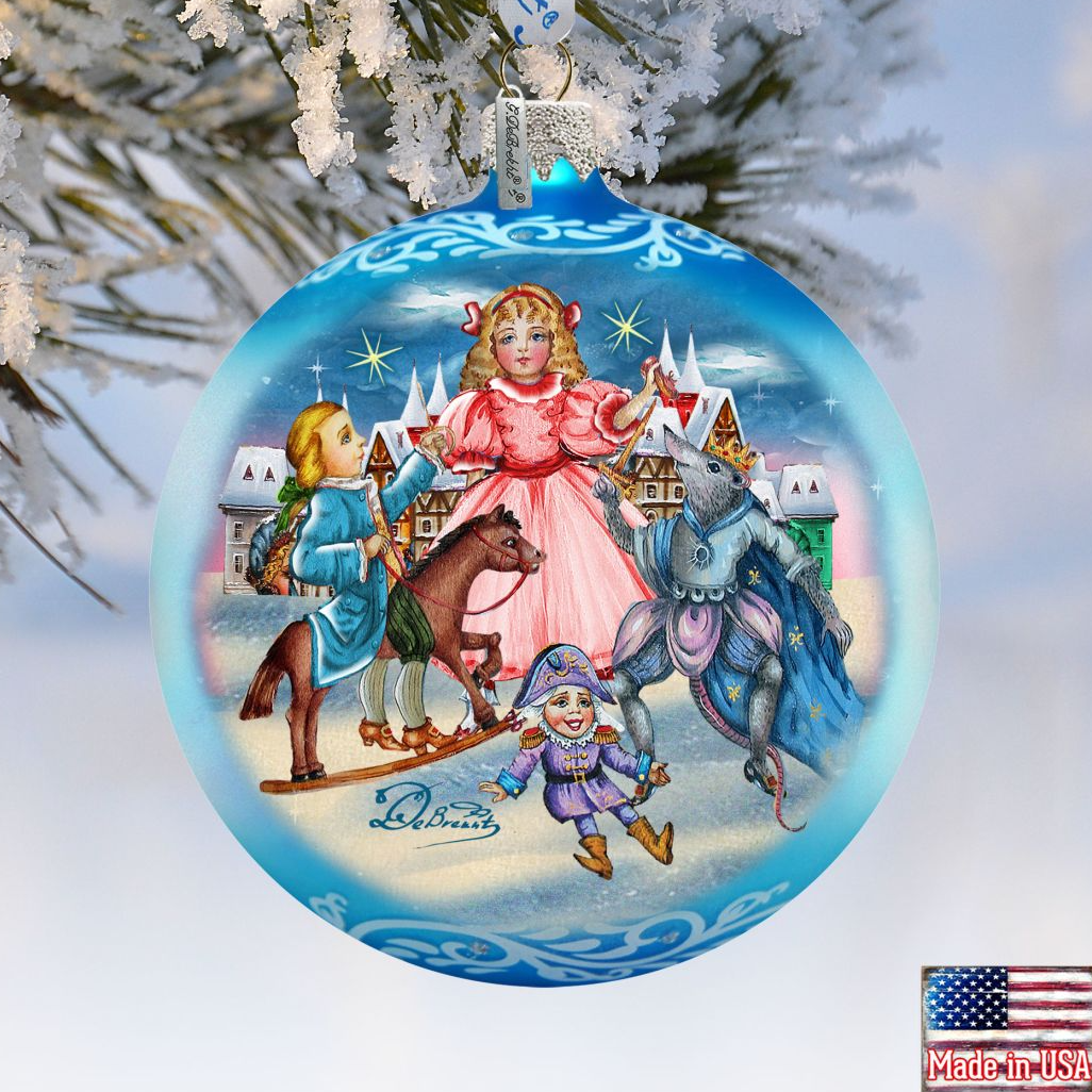 Nutcracker Story Glass Ornament Limited Edition by G. DeBrekht - Christmas Decor - 73916