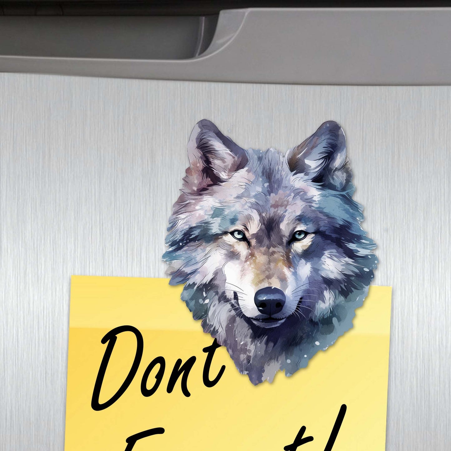 Enigmatic Wolves Decorative Wooden Magnets Set of 6 by G. Debrekht - Wildlife Decor - 8090113G-S6