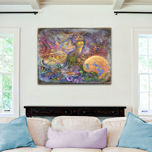 Titania Fantasy Wooden Wall Art by Josephine Wall - Fantasy Decor - 852112-JW