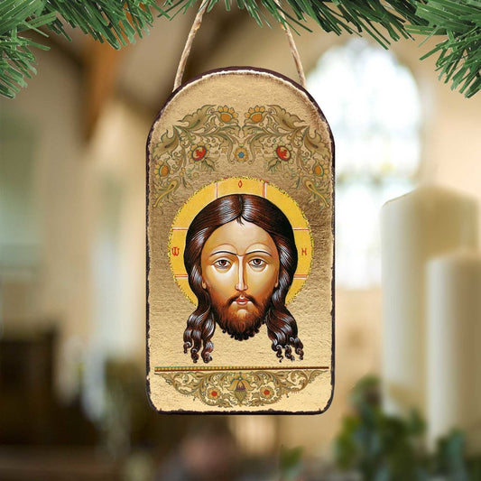 Icon of The Holy Face Religious Orthodox Sacred Icon Ornament - Inspirational Icon Decor - 87018