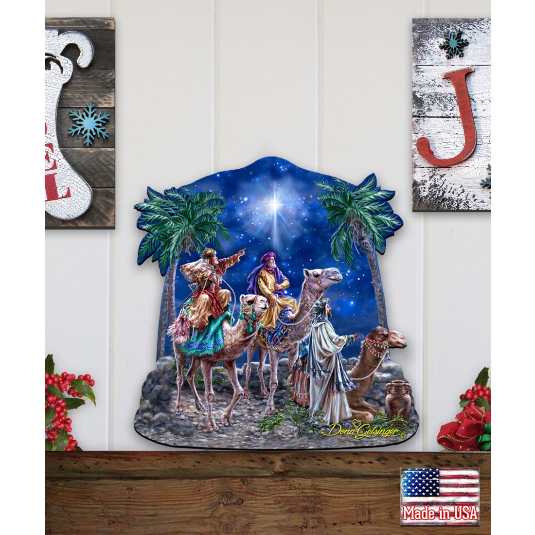 The Magic of Three Kings Nativity Door Decor by D. Gelsinger - Nativity Holiday Decor - 8161026H-1810