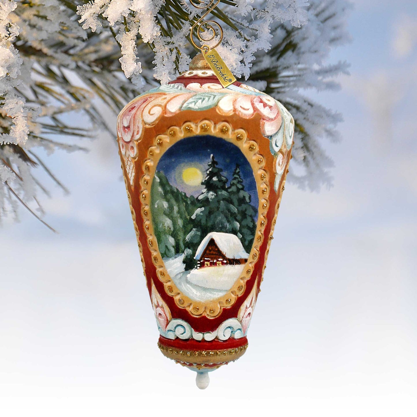 Winter Night Sculpted Ornament by G. DeBrekht - 621143