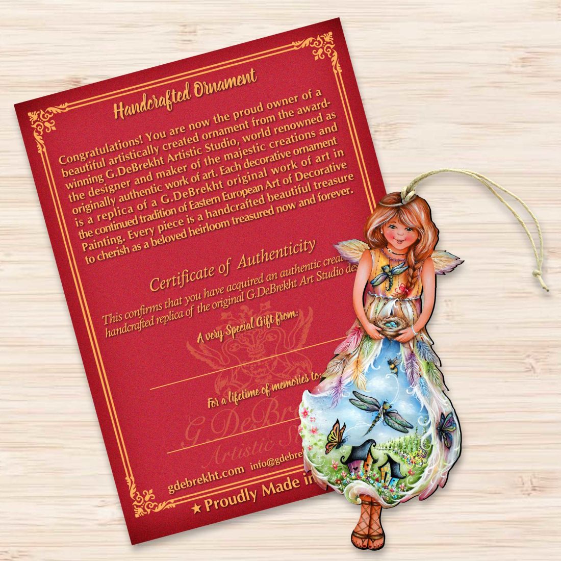Spring Fairy Wooden Ornaments by Jamie Mills-Price - Easter Spring Decor - 8457902