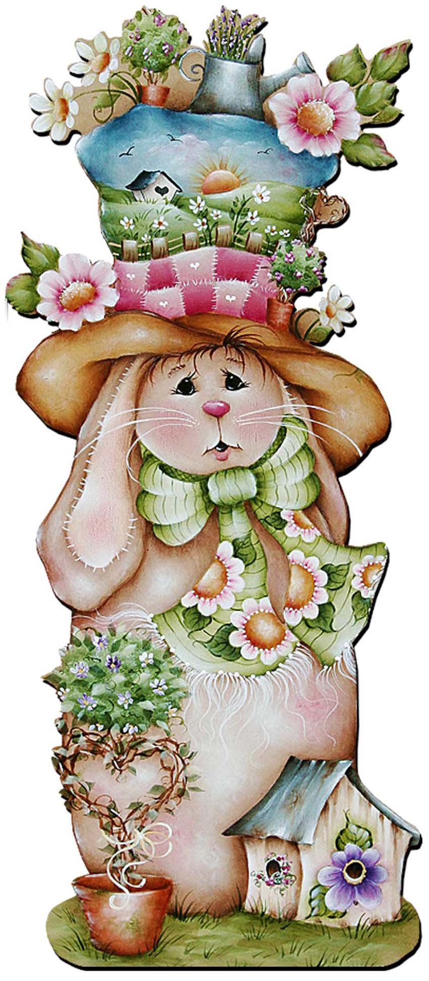 Hailey Hare Easter Door Decor by Jamie Mills-Price - Easter Spring Decor - 8457603H