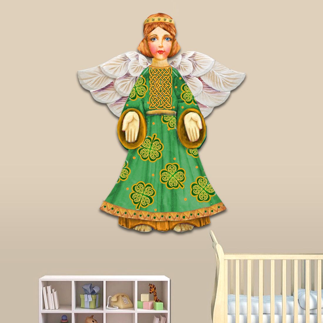 Celtic Angel Christmas Decor Hanger by G. DeBrekht - Celtic Decor - 8152723H