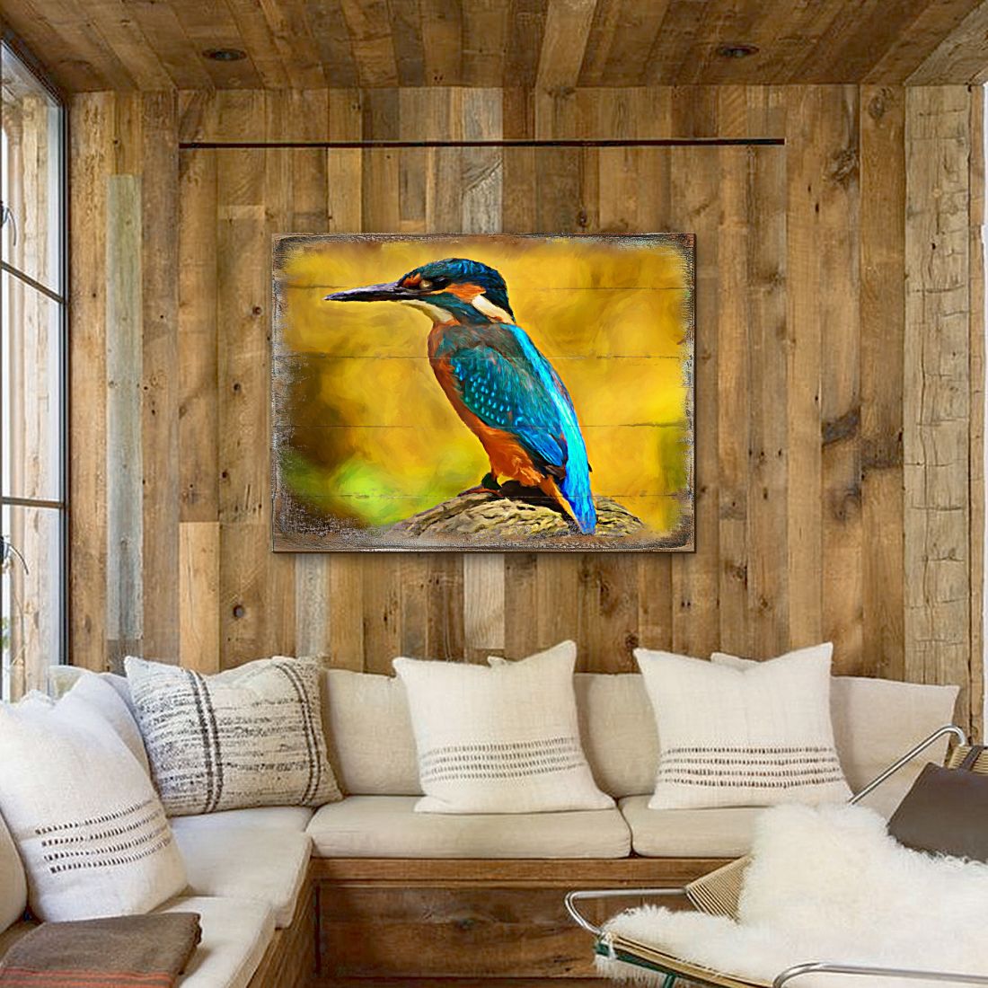 Alyra Bird Art Wooden Wall Art by Nature Wonders - Nature Wildlife Decor  - 95298B