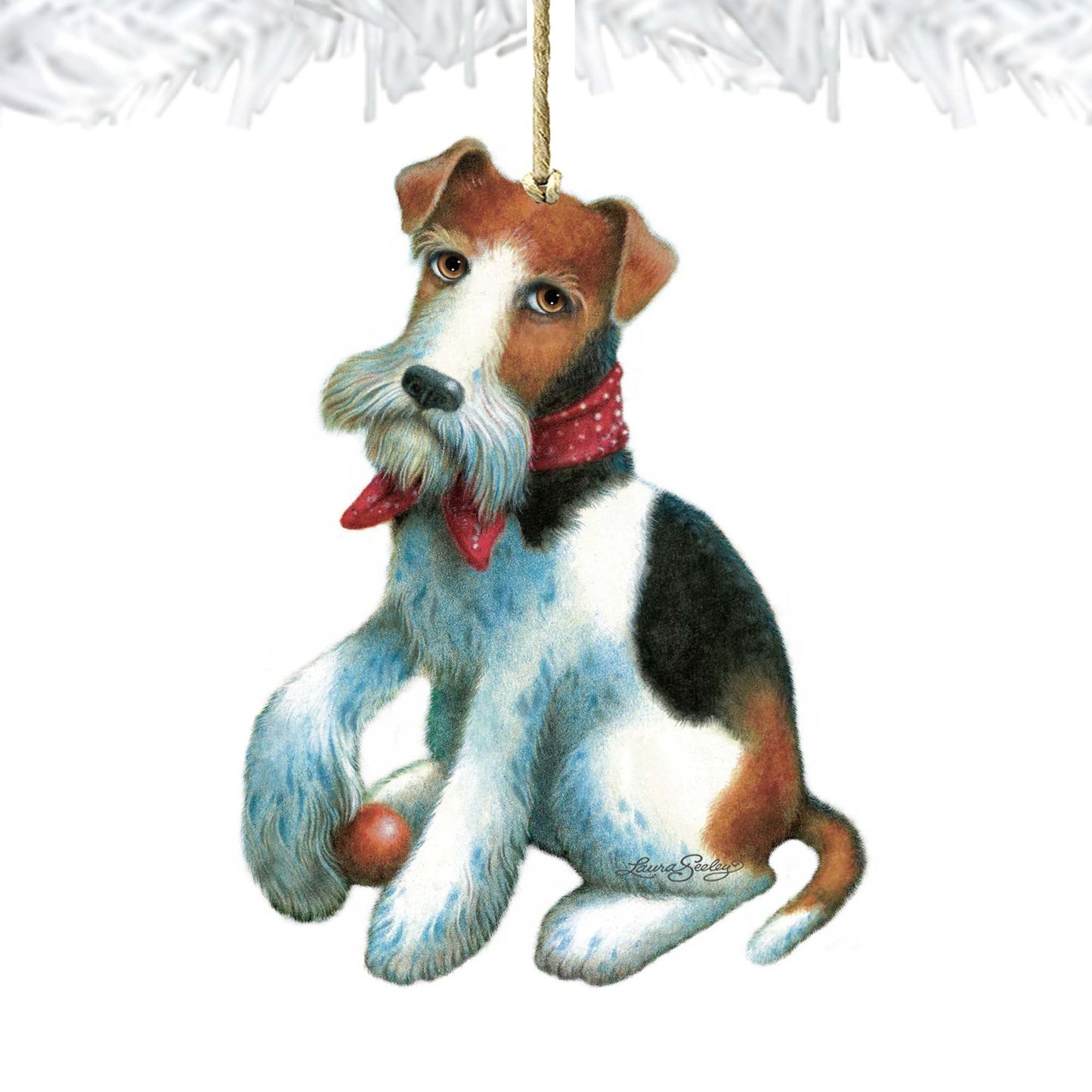 Beach Ball by The Bay Wooden Ornaments by Laura Seeley - Pets Dog and Cats Decor - 8511023-LS