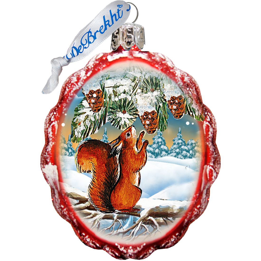 Under and Over the Sea Mercury Glass Ornaments Set of 3 by G. DeBrekht - Wildlife Holiday Decor - 770110S3