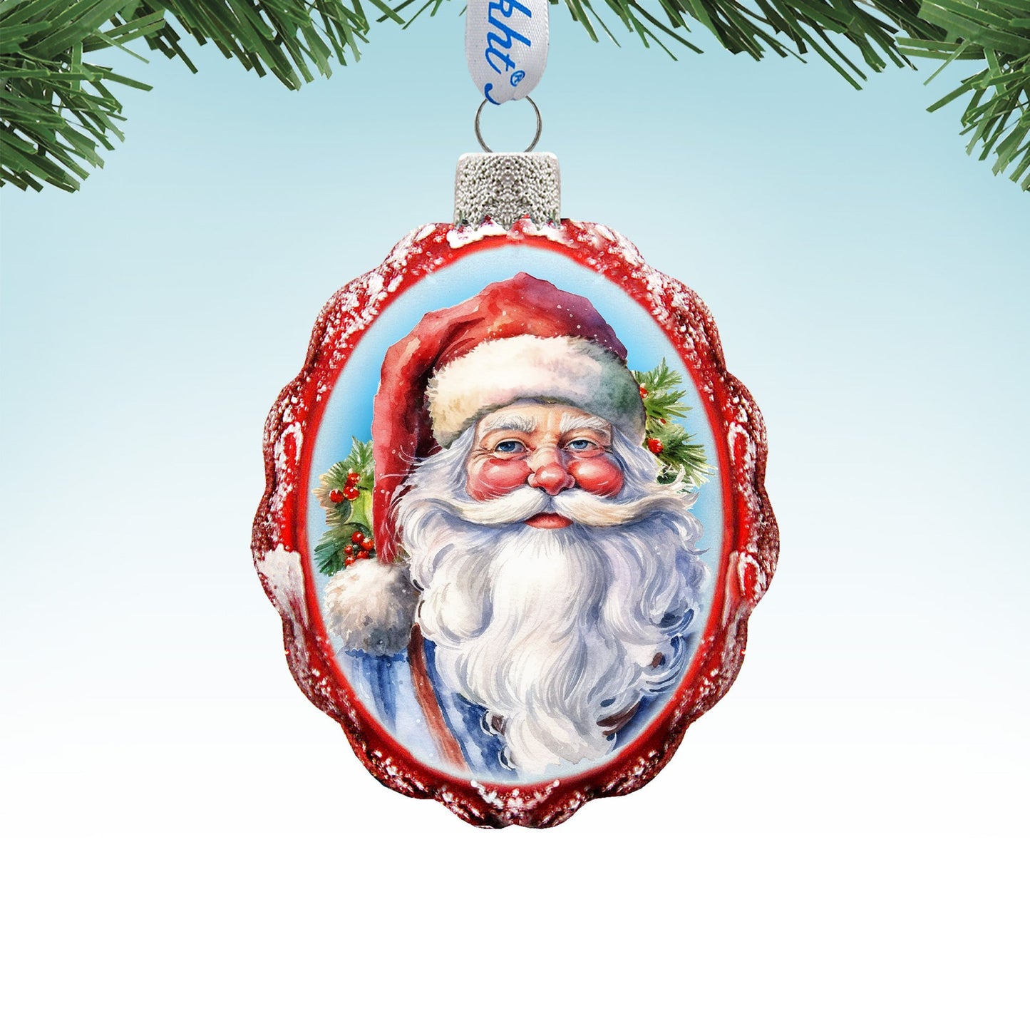 Saint Nick Mercury Glass Ornaments by G. Debrekht - Christmas Santa Snowman Decor - 776032