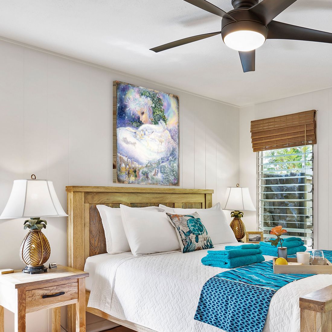 Snow Queen Fantasy Wooden Wall Art by Josephine Wall - Fantasy Decor - 852143-JW