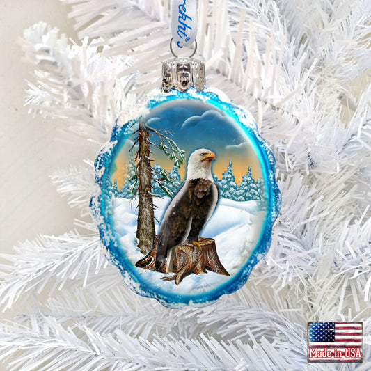 Eagle Mercury Glass Ornament by G. DeBrekht - Wildlife Holiday Décor - 771030