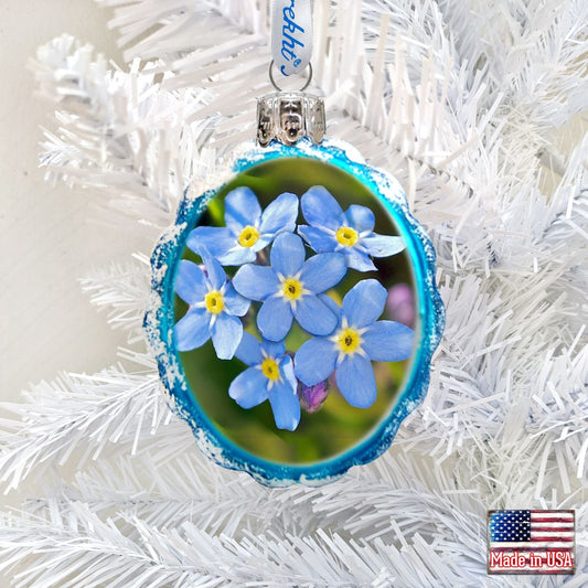 Floral Mercury Glass Ornament by G. DeBrekht - Wildlife Holiday Décor - 771035