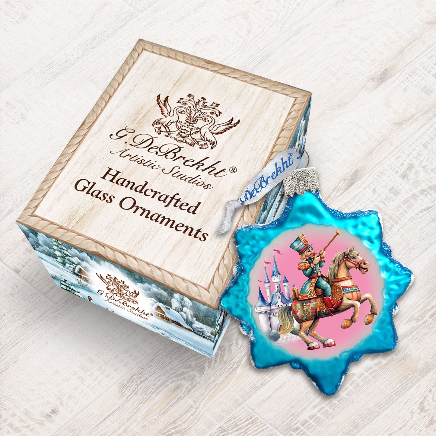 Horseman Mercury Glass Ornaments by G. Debrekht - Christmas Décor - 776031