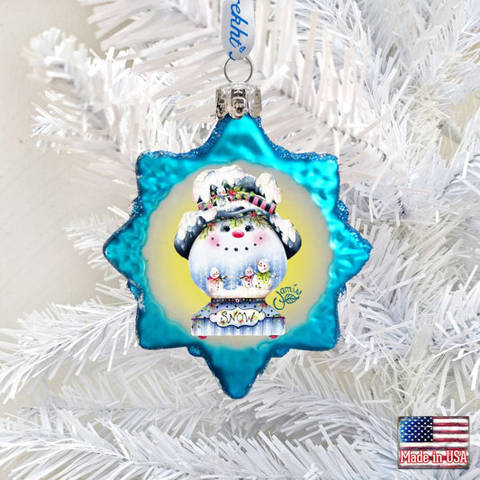 The Sweetest Season Mercury Glass Ornament by Jamie Mills-Price - Christmas Santa Snowman Décor - 778212-7508
