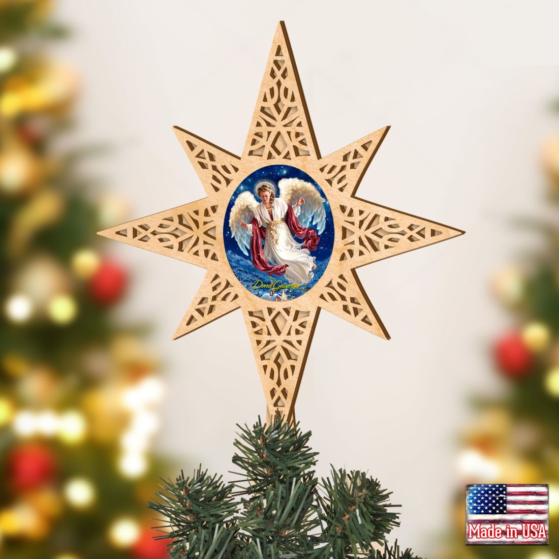 Angel Of Peace Tree Topper by D. Gelsinger - Christmas Decor - 89484-DG