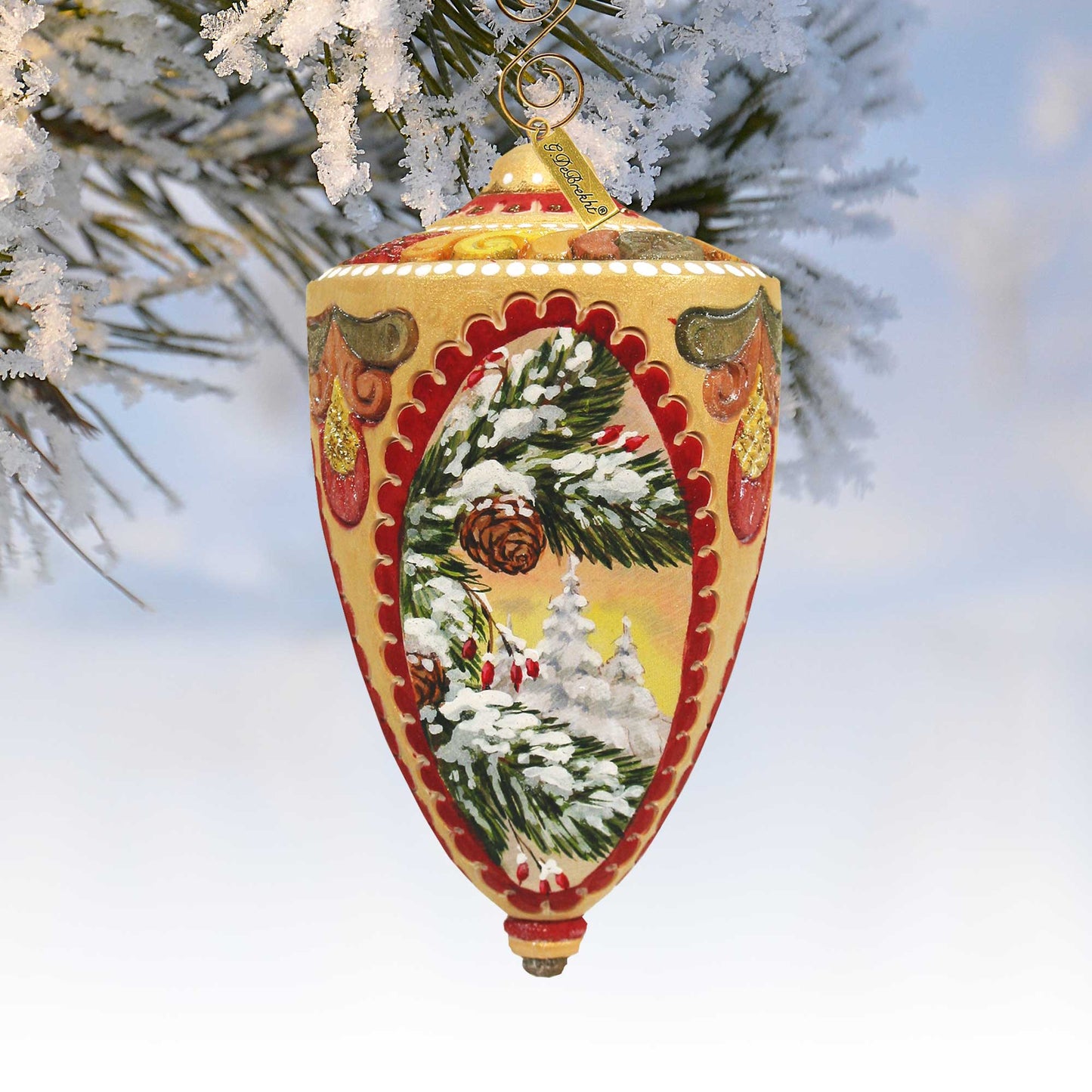 Winter Forest Sculpted Ornament by G. DeBrekht - 621142