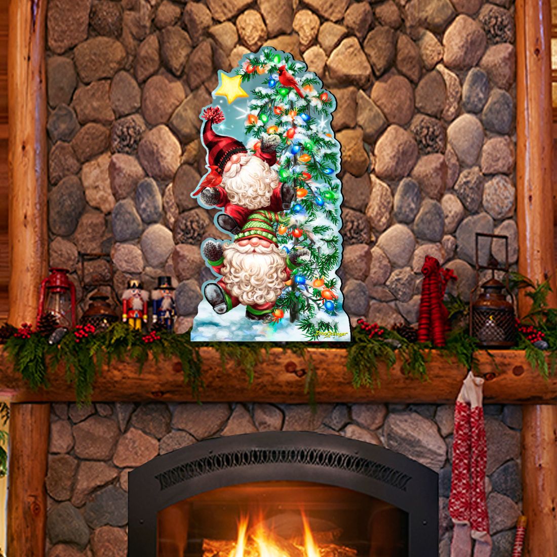 Trimming the Tree Holiday Door Decor by D. Gelsinger - Christmas Decor - 8461064H-DG