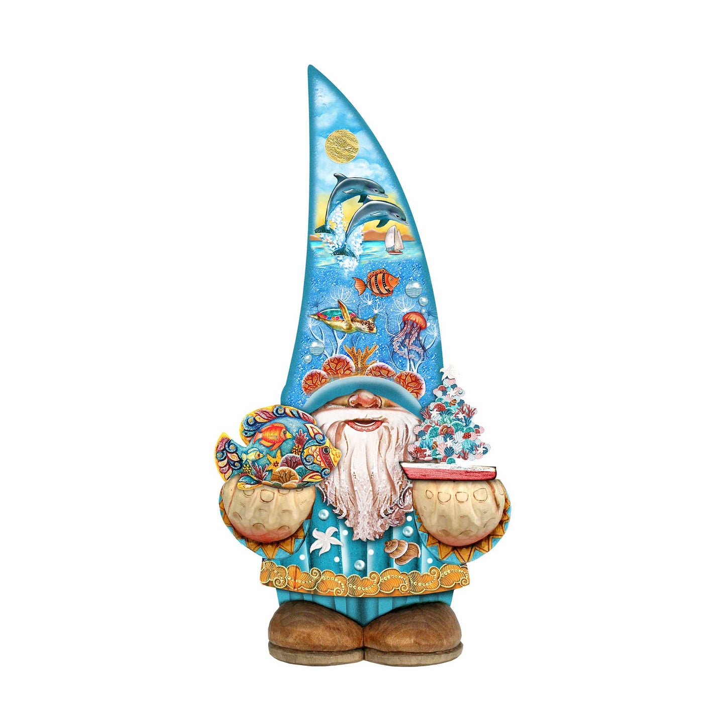 Coastal Gnome Coastal Door Decor by G. DeBrekht - Coastal Holiday Decor - 8611014H