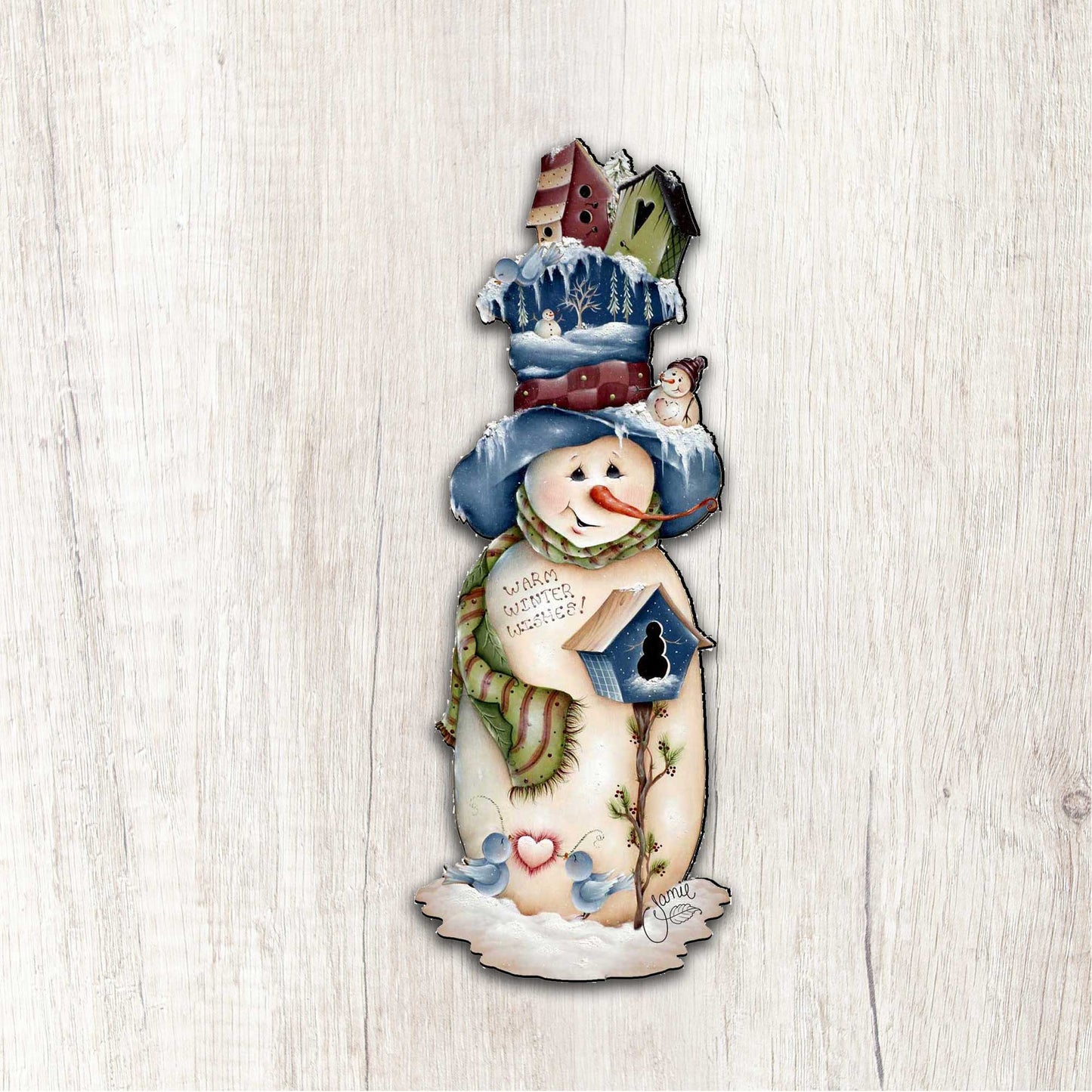 Freezing Frank Christmas Door Decor by Jamie Mills-Price - Christmas Santa Snowman Decor - 8457515H