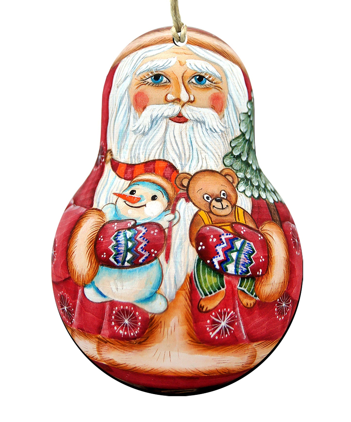 Santa Doll Christmas Door Decor by G. DeBrekht - Christmas Santa Snowman Decor - 8115011H