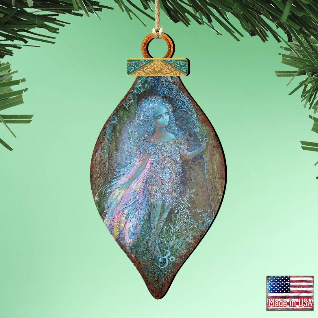 Forest Fairy Wooden Ornaments by Josephine Wall - Christmas Decor - 845620-JW