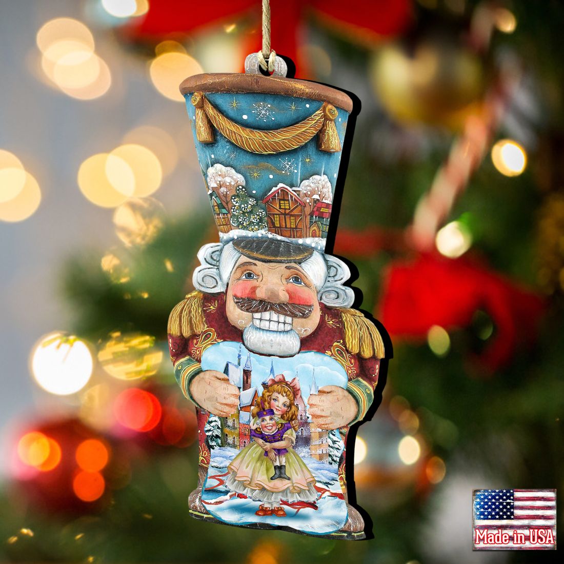 Old World Nutcracker Christmas Wooden Ornaments by G. DeBrekht - Christmas Decor - 8116430