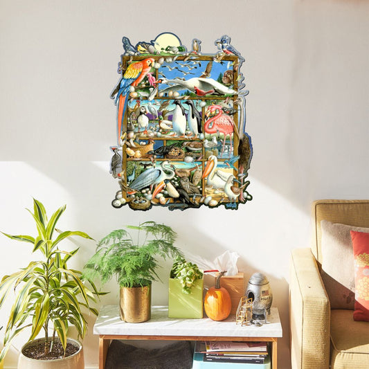 Birds Whimsical Wall Art by Laura Seeley - Love Family Kids Decor - 8513001-LS